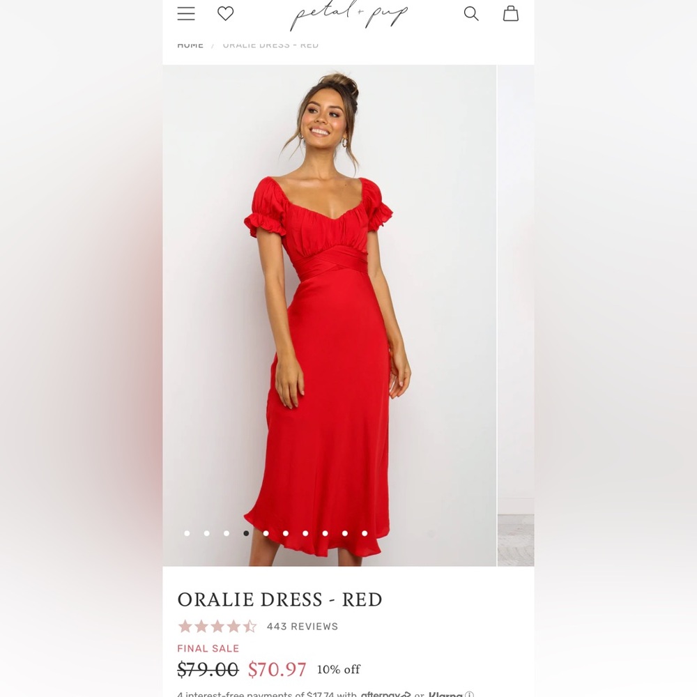 Petal and pup oralie dress red